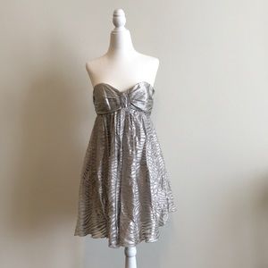 EXPRESS silver print dress